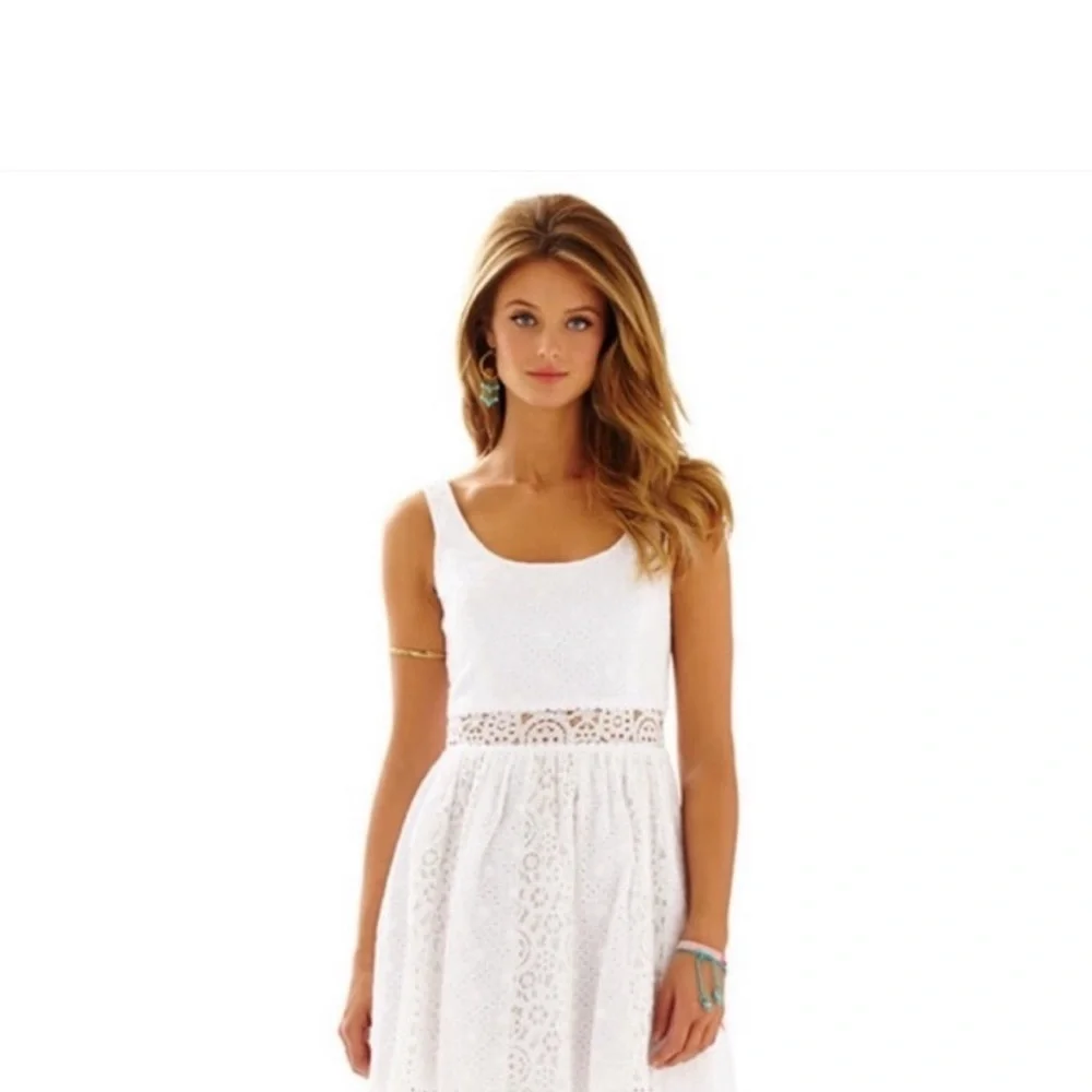 Lilly Pulitzer Rosemarie Eyelet Scoop
Neck Dress - Picture 2 of 9